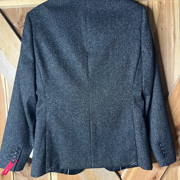 J. Ferrar Slim Fit Charcoal Sparkle Sport Jacket Size 38 Short Slim - Picture 3 of 11